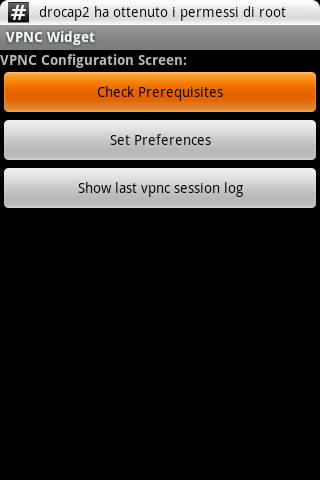 VPNC Widget Prerequisites